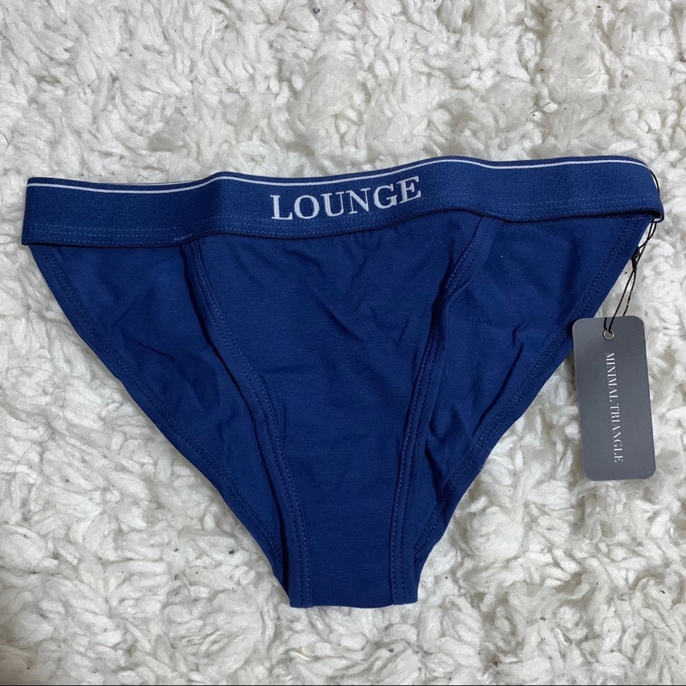 Lounge Underwear NavyBlue Minimal Triangle Briefs